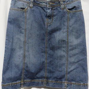 Cabi knee-length denim skirt